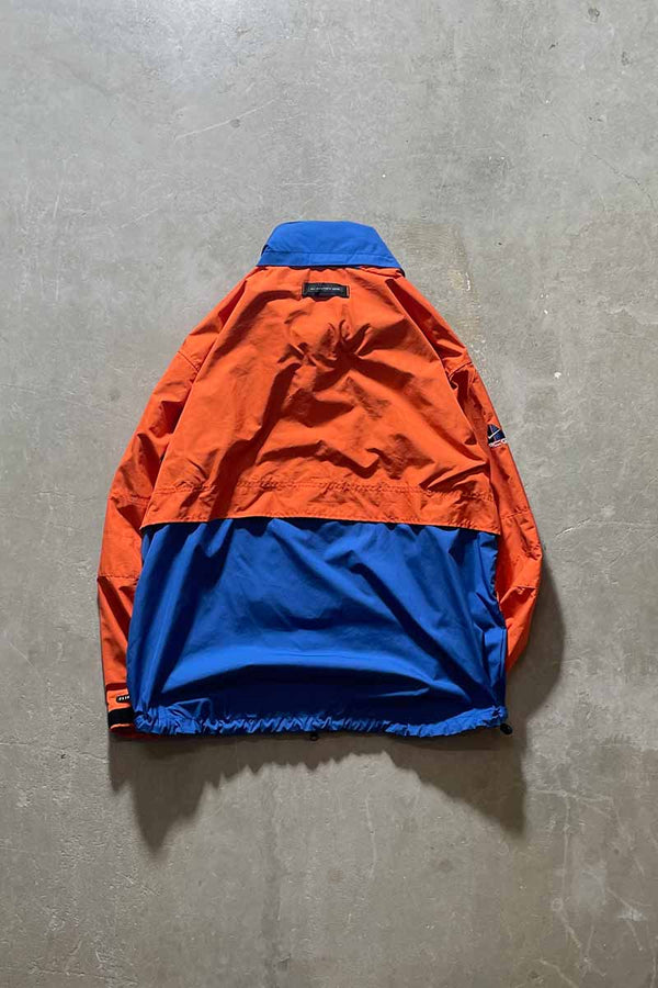Y2K EARLY 00'S RIP-STOP NYLON JACKET / ORANGE [SIZE: M USED]
