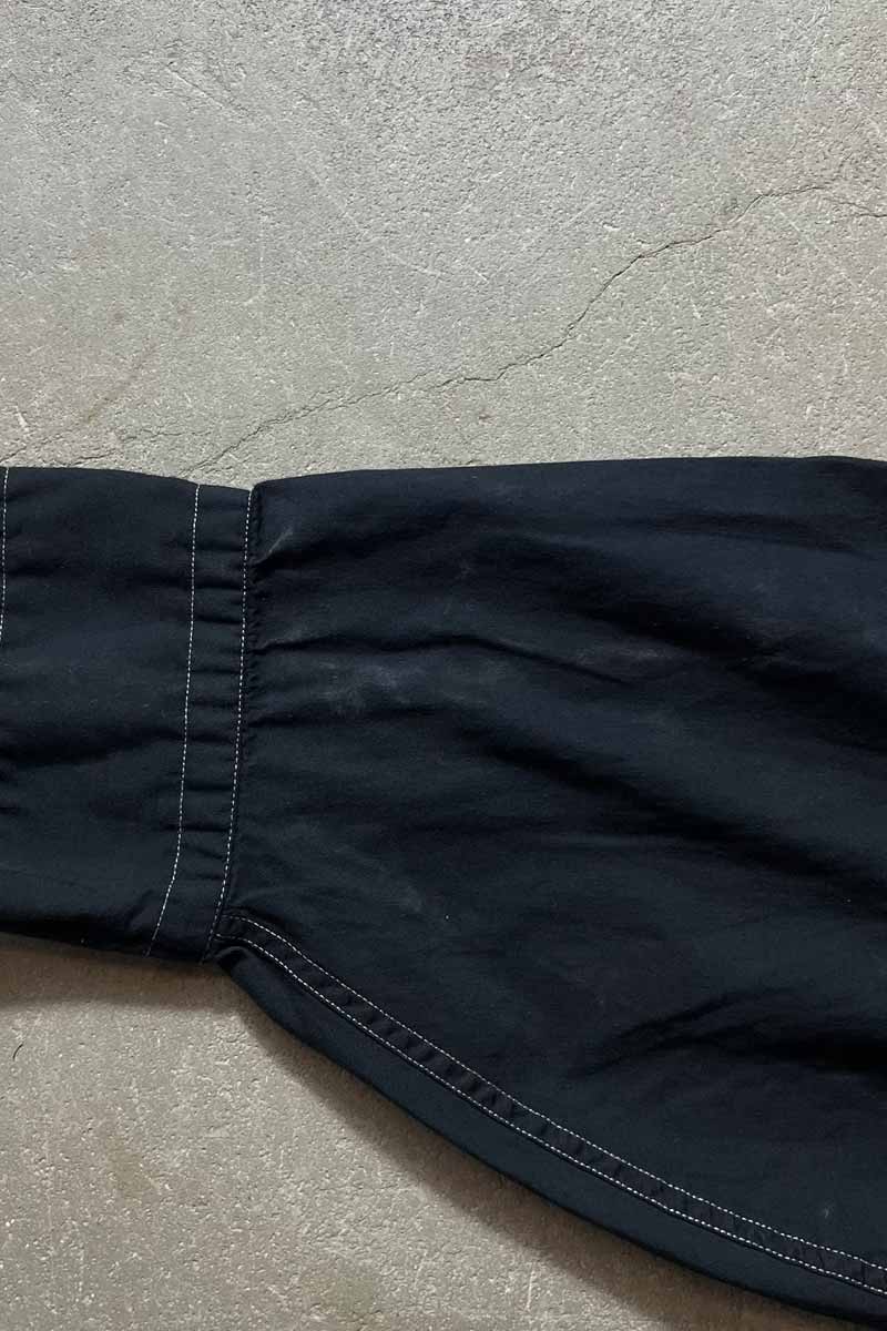 90'S GARMENT DYED L/S BD SHIRT / BLACK [SIZE: L USED]