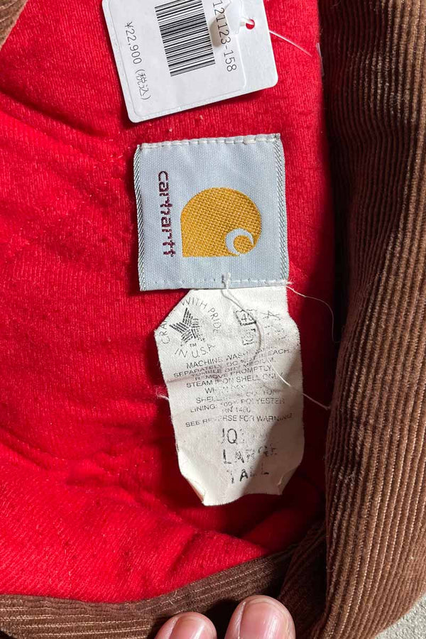 MADE IN USA 80-90'S DUCK SANTAFE JACKET W/QUILTING LINER / BEIGE [SIZE: L USED]