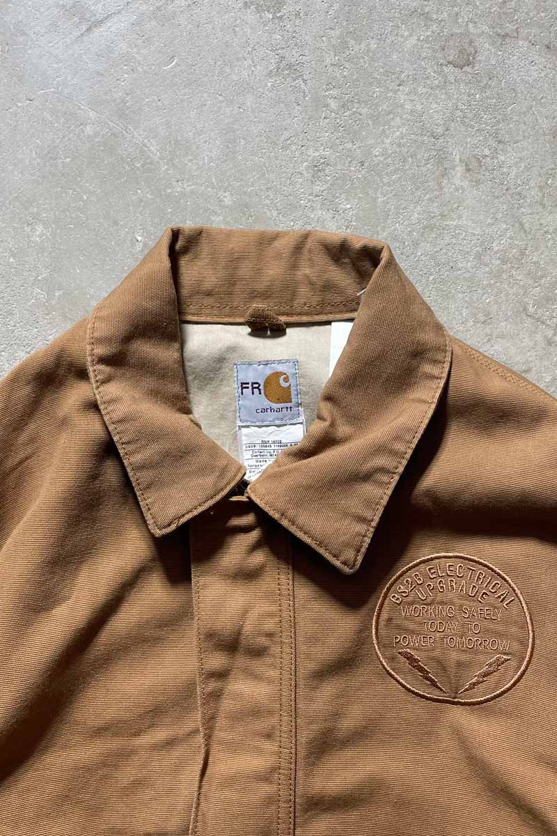 MADE IN USA 90'S DUCK JACKET FR / BEIGE [SIZE: L USED]