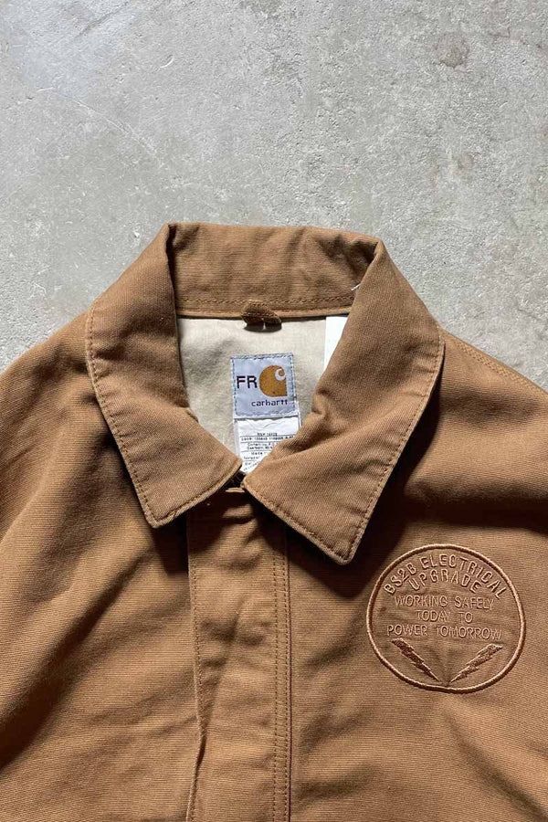 MADE IN USA 90'S DUCK JACKET FR / BEIGE [SIZE: L USED]