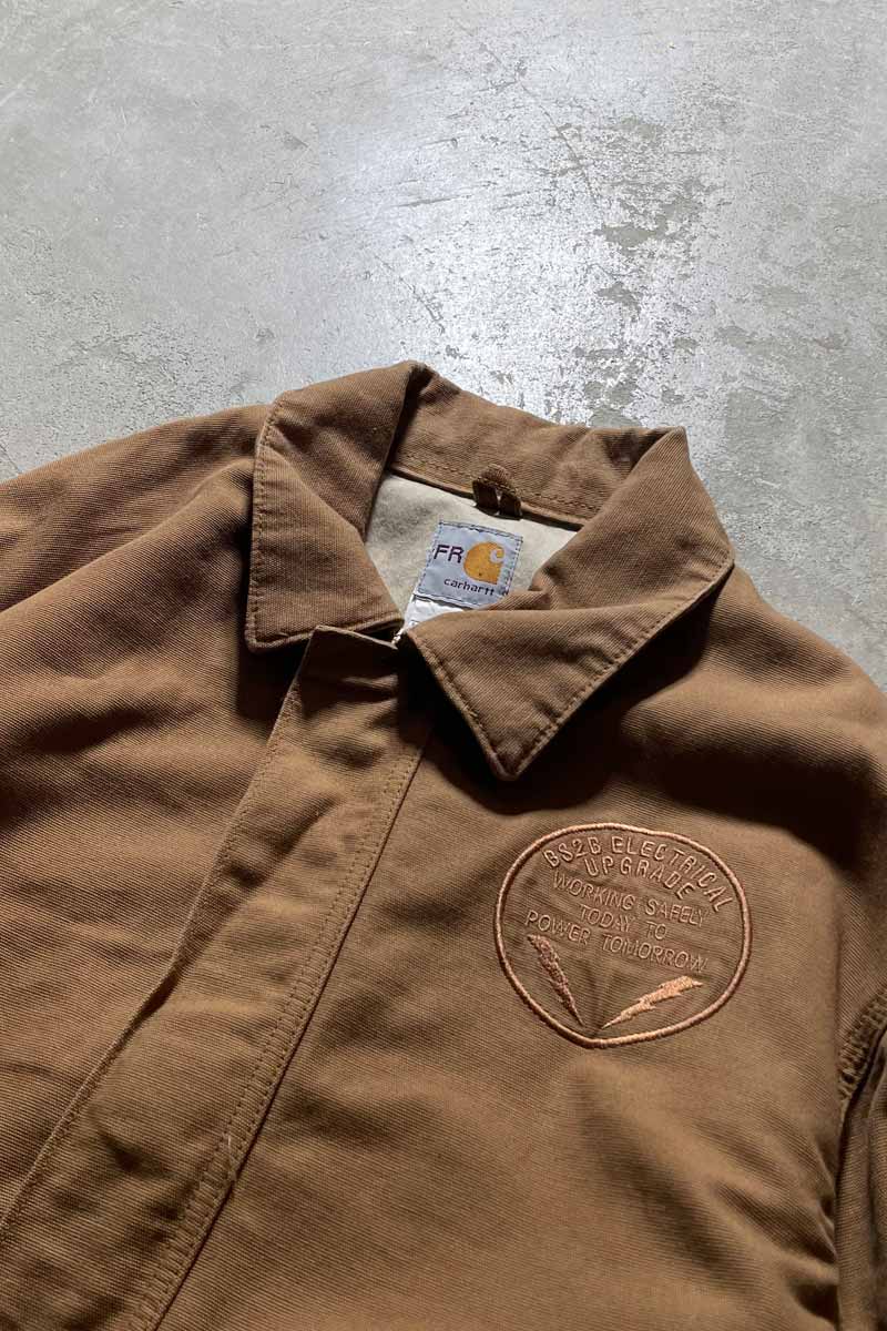 MADE IN USA 90'S DUCK JACKET FR / BEIGE [SIZE: L USED]