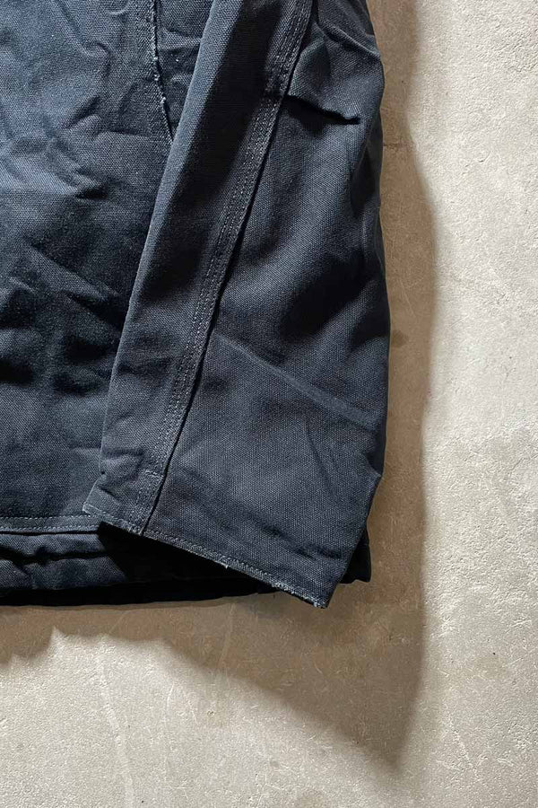 MADE IN MEXICO 90-00'S DUCK TRADITIONAL COAT W/QUILTING LINER / BLACK [SIZE: L USED]