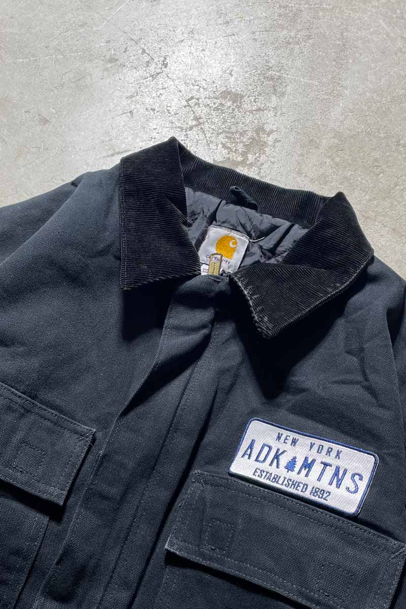 MADE IN MEXICO 90-00'S DUCK TRADITIONAL COAT W/QUILTING LINER / BLACK [SIZE: L USED]