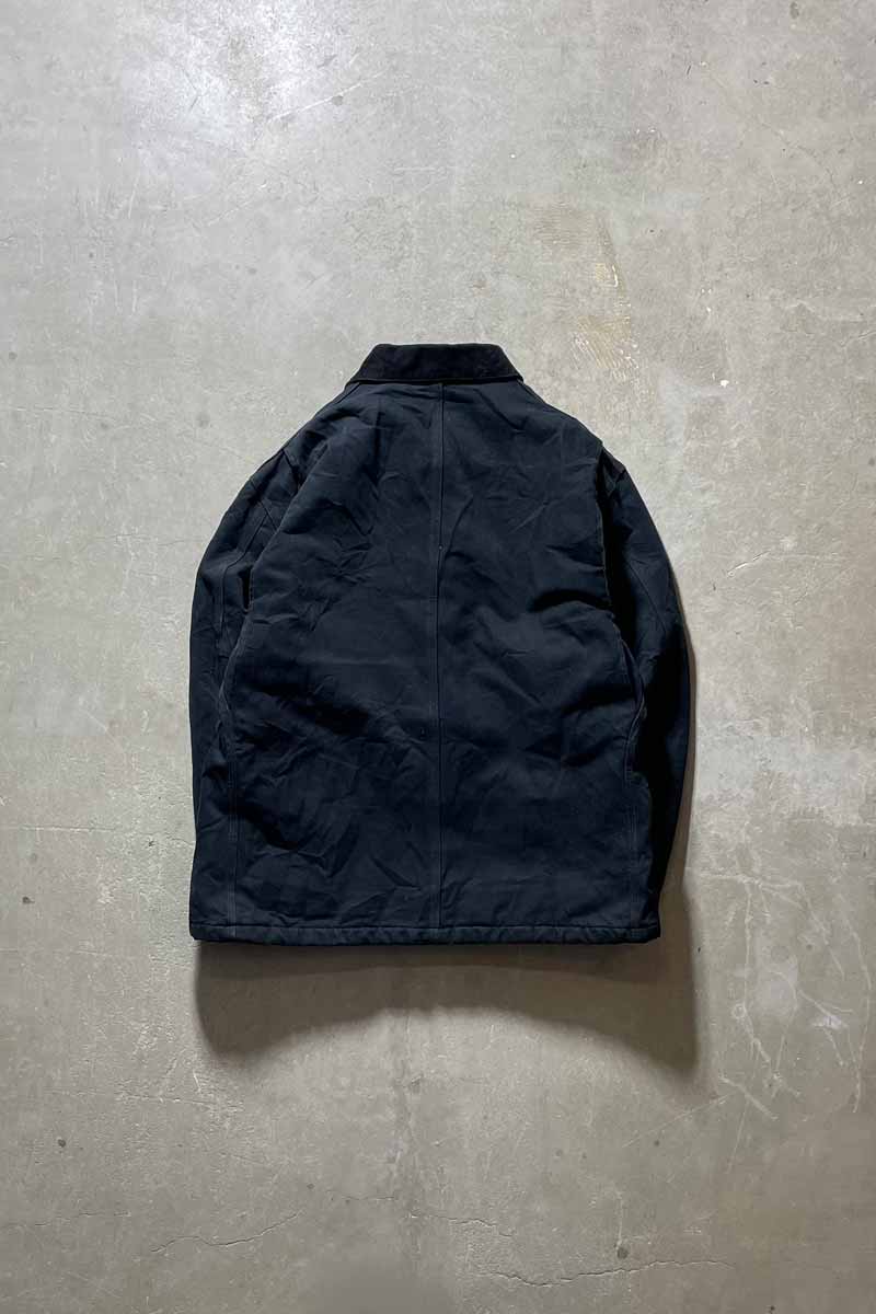 MADE IN MEXICO 90-00'S DUCK TRADITIONAL COAT W/QUILTING LINER / BLACK [SIZE: L USED]