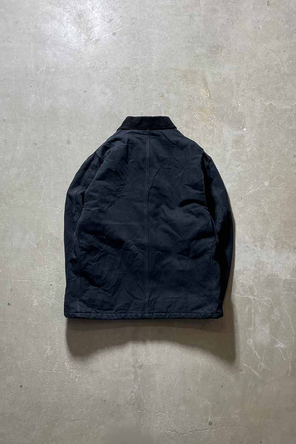 MADE IN MEXICO 90-00'S DUCK TRADITIONAL COAT W/QUILTING LINER / BLACK [SIZE: L USED]