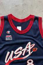 画像をギャラリービューアに読み込む, MADE IN USA 90&#39;S USA DREAM TEAM PIPPEN GAME SHIRT / NAVY [SIZE: XL USED]
