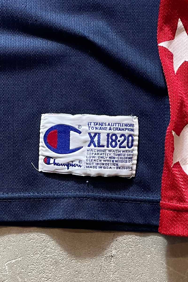 MADE IN USA 90'S USA DREAM TEAM PIPPEN GAME SHIRT / NAVY [SIZE: XL USED]