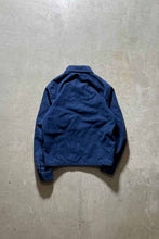 画像をギャラリービューアに読み込む, Y2K EARLY 00&#39;S VEGAN SUEDE ZIP UP JACKET / NAVY [SIZE: M USED]
