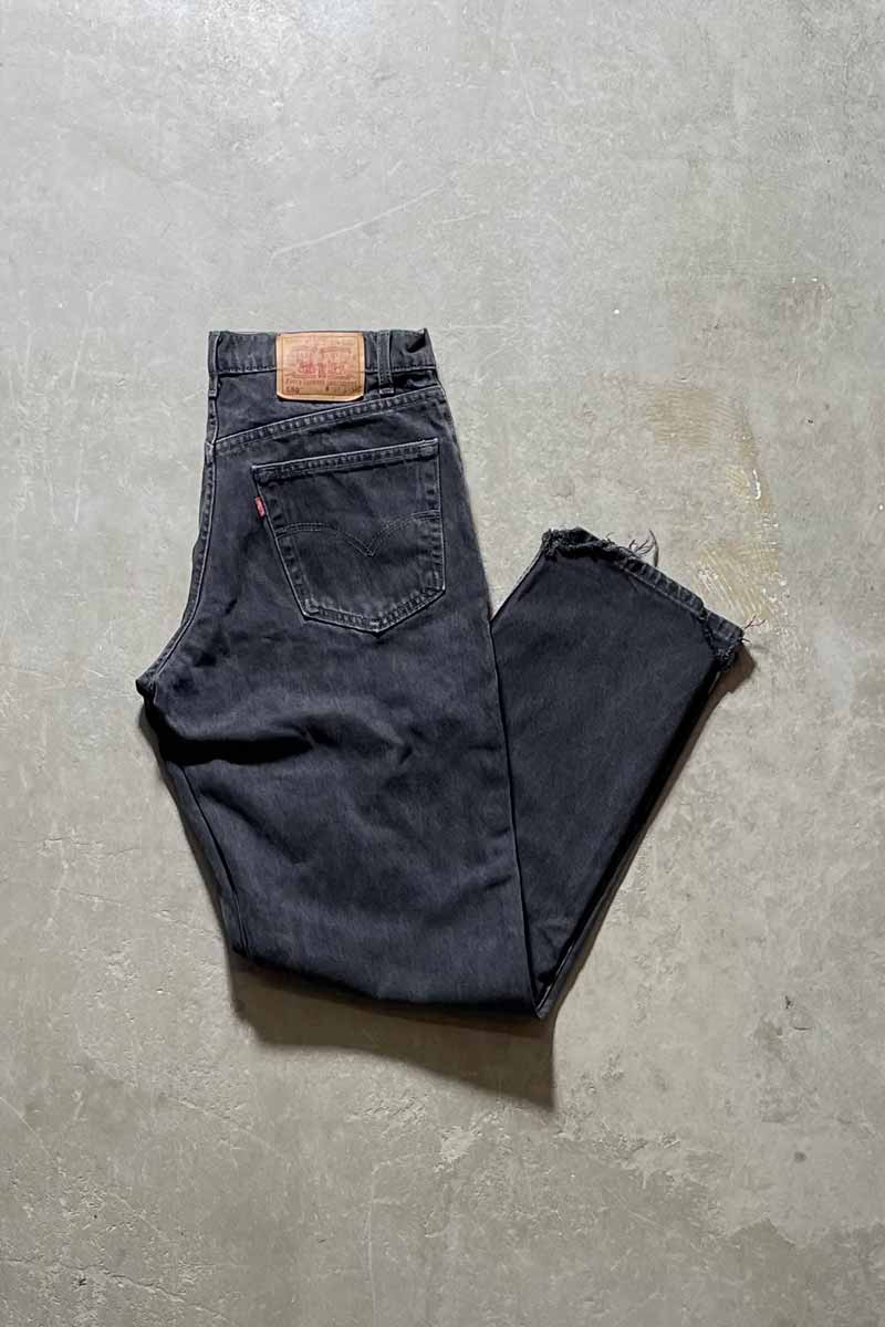 MADE IN CANADA 95'S 550 DENIM PANTS / SULFUR BLACK [SIZE: W32 x L34 USED]