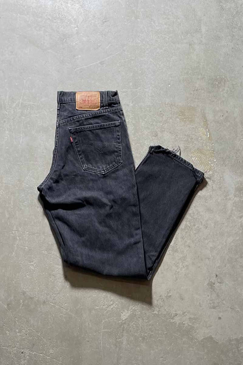 MADE IN CANADA 95'S 550 DENIM PANTS / BLACK [SIZE: W32 x L34 USED]