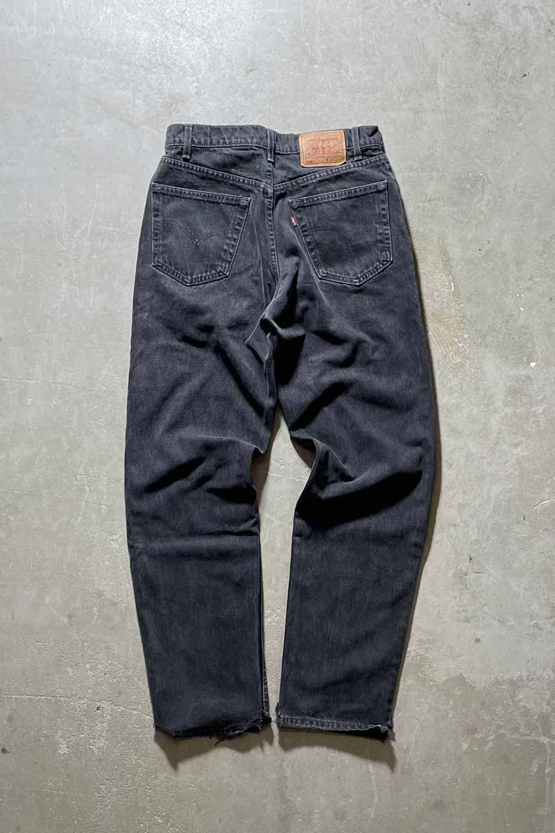 MADE IN CANADA 95'S 550 DENIM PANTS / SULFUR BLACK [SIZE: W32 x L34 USED]