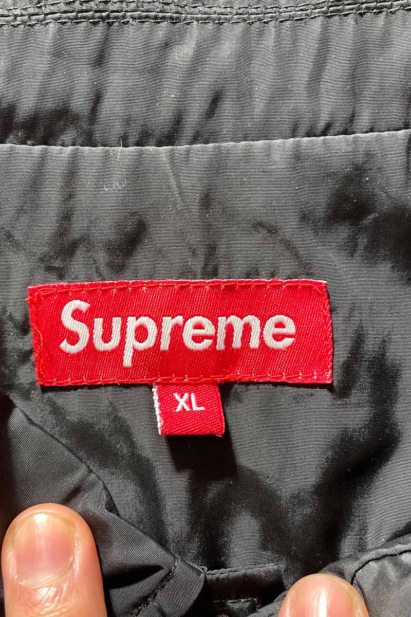 13SS NYLON COACH JACKET / BLACK [SIZE: XL USED]