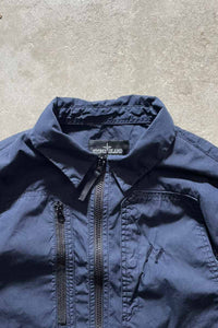 MADE IN ITALY 16SS L/S ZIP UP SHIRT / NAVY [SIZE: L USED]