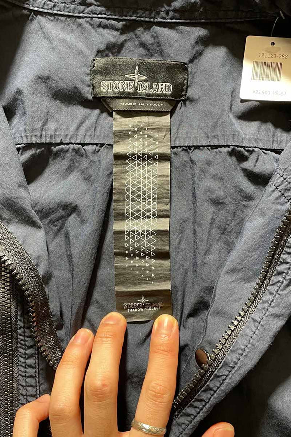 MADE IN ITALY 16SS L/S ZIP UP SHIRT / NAVY [SIZE: L USED]