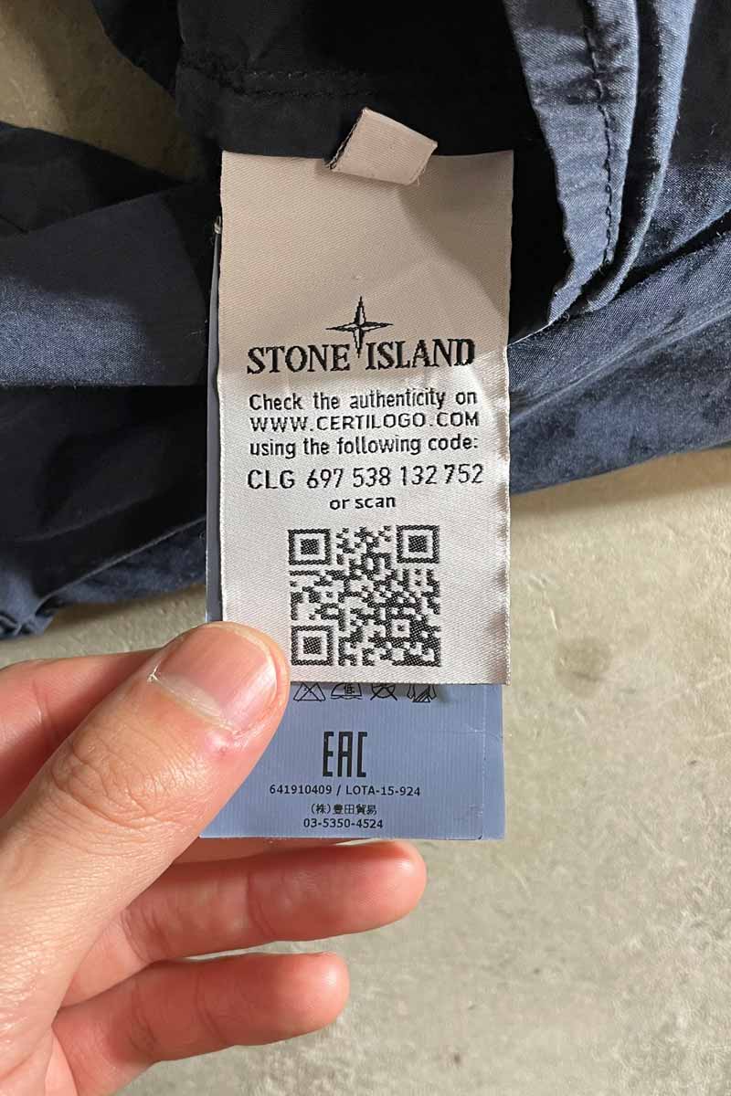 MADE IN ITALY 16SS L/S ZIP UP SHIRT / NAVY [SIZE: L USED]