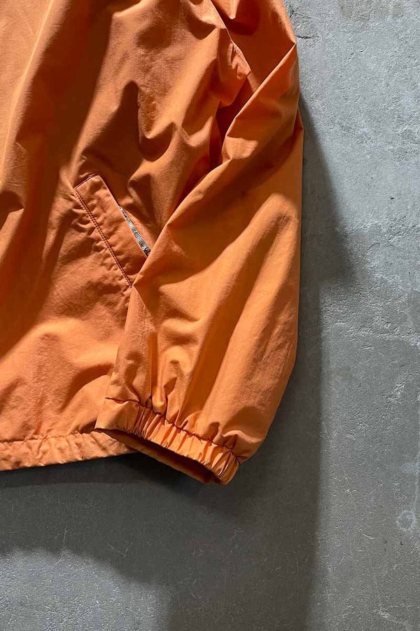 90'S ZIP UP NYLON JACKET / ORANGE [SIZE: XL USED]