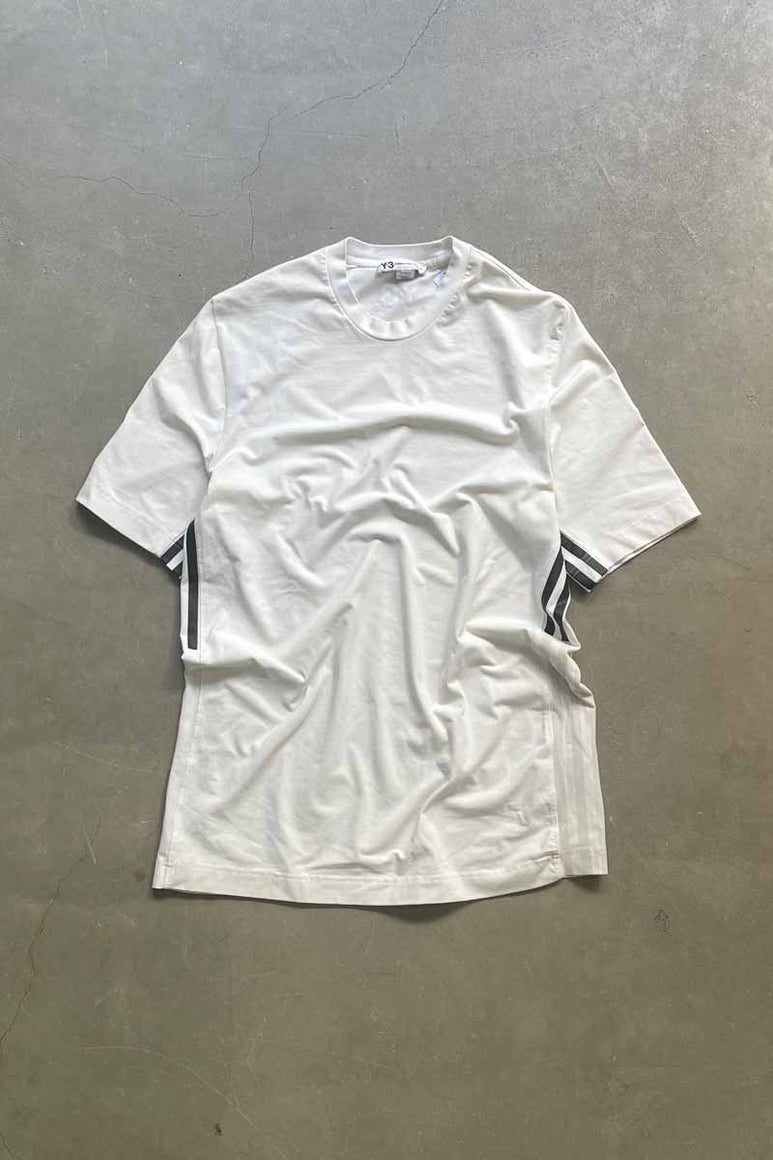 MADE IN TURKEY S/S 3 LINE T-SHIRT / WHITE [SIZE: L USED]