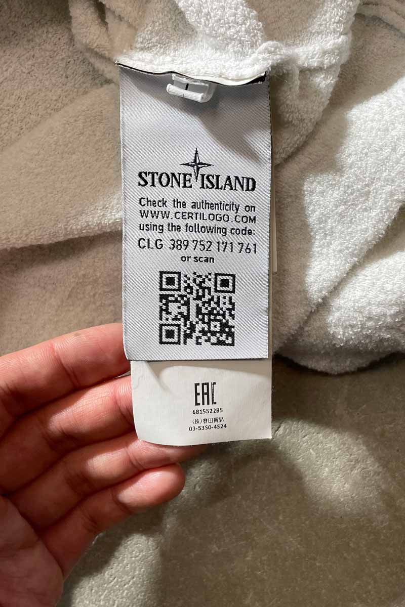 MADE IN ITALY 18SS HALF-ZIP KNIT SWEATER / WHITE [SIZE: L USED]