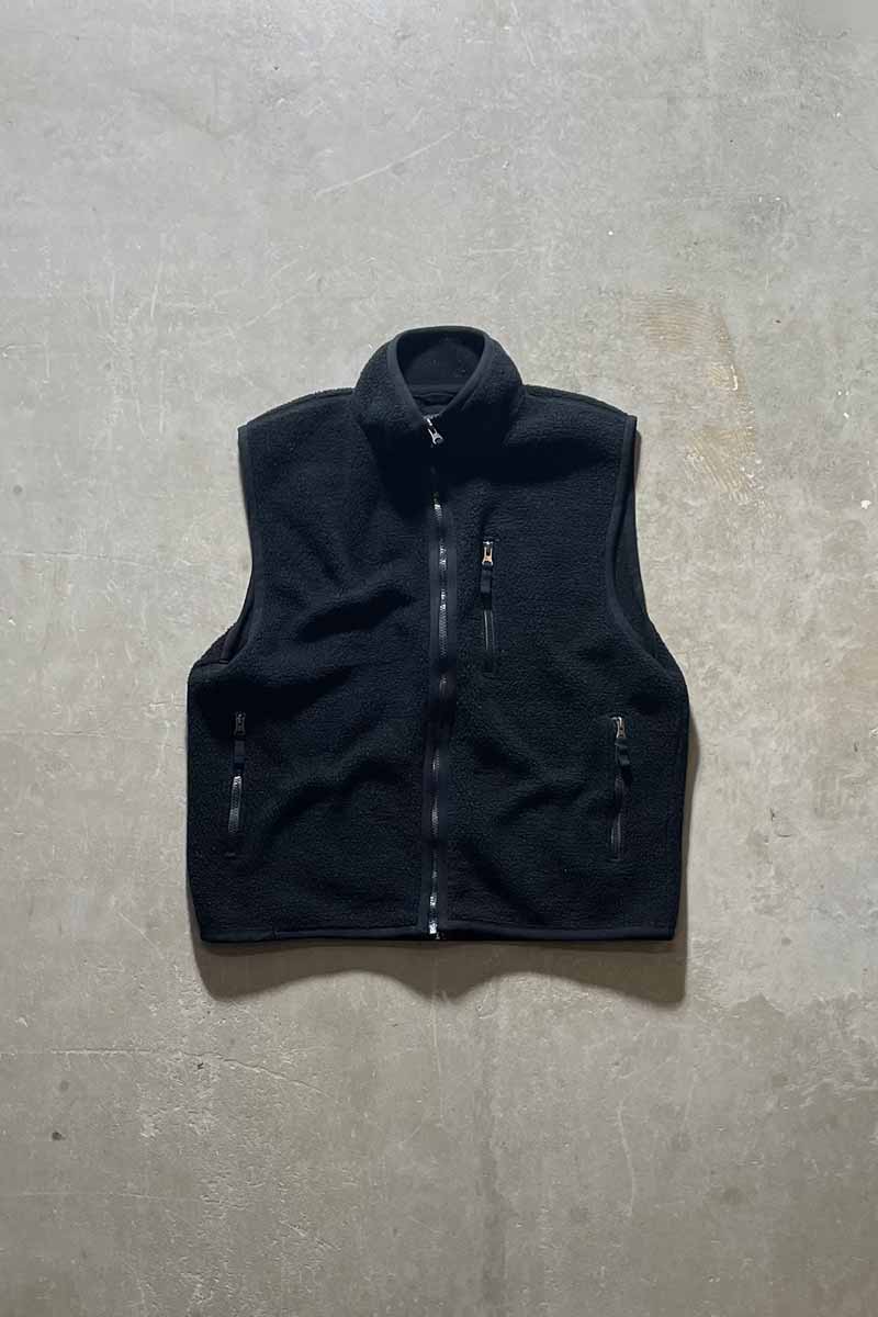 90'S FLEECE VEST / BLACK [SIZE: M USED]