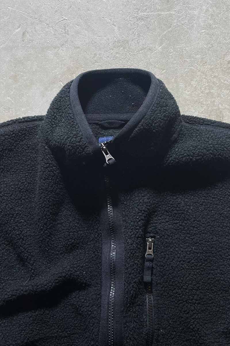 90'S FLEECE VEST / BLACK [SIZE: M USED]