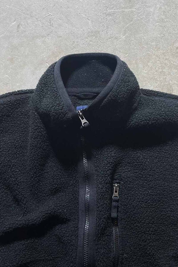 90'S FLEECE VEST / BLACK [SIZE: M USED]