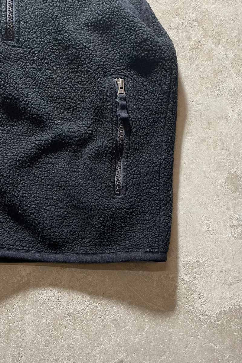 90'S FLEECE VEST / BLACK [SIZE: M USED]