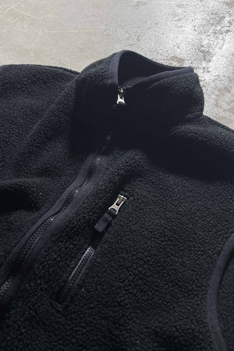 90'S FLEECE VEST / BLACK [SIZE: M USED]