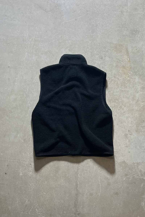 90'S FLEECE VEST / BLACK [SIZE: M USED]