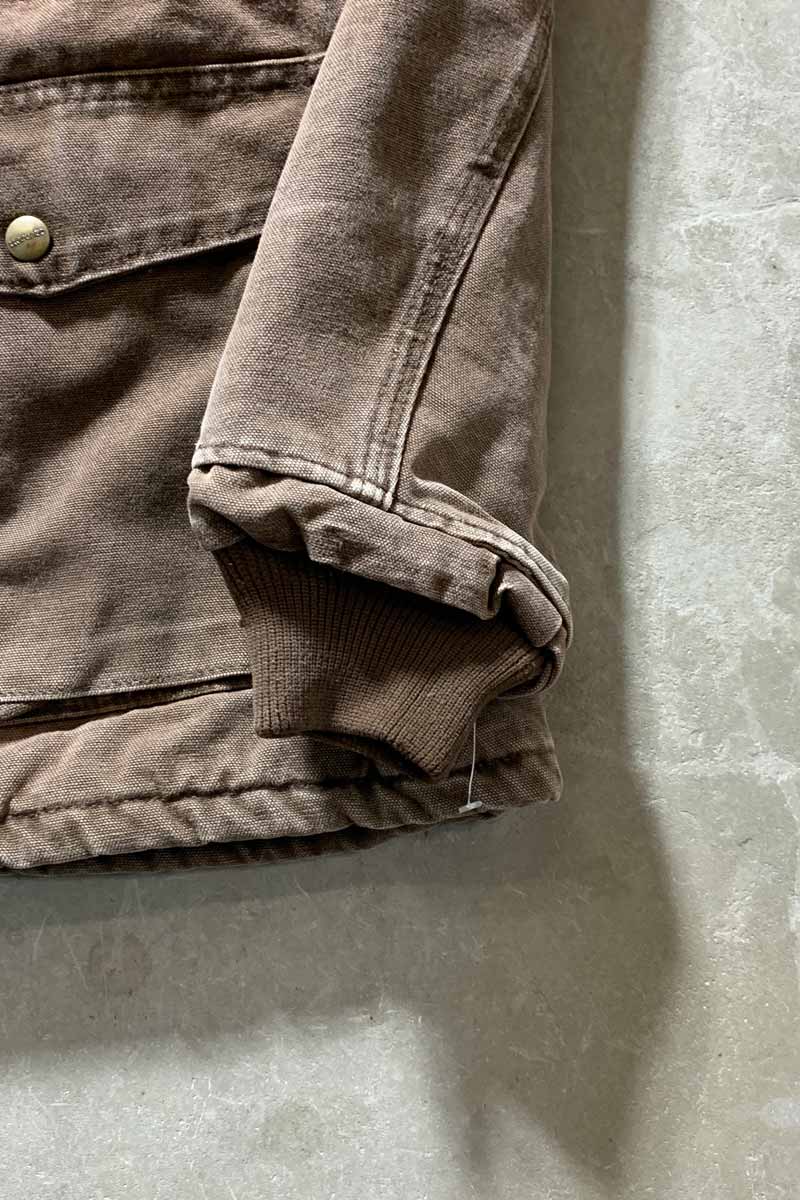 MADE IN USA 90'S DUCK DARPER JACKET W/FLEECE LINER / BROWN [SIZE: L USED]