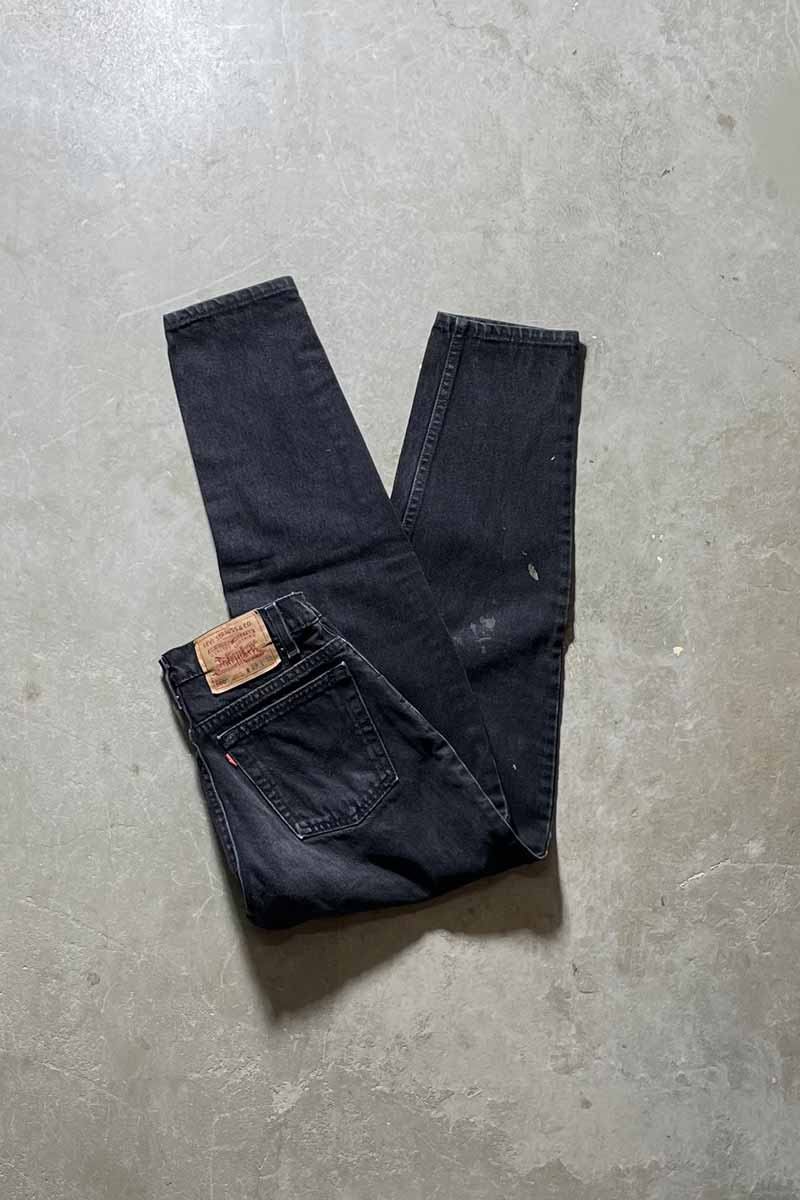 MADE IN USA 95'S 560 DENIM PANTS / SULFUR BLACK [SIZE: W29 x L30 USED]