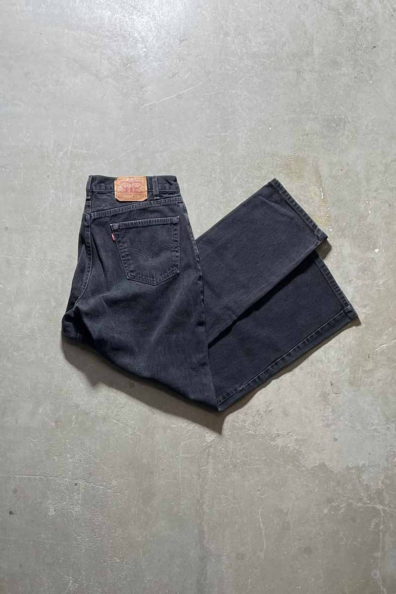 MADE IN USA 92'S 505 DENIM PANTS / BLACK [SIZE: W36 x L32 USED]