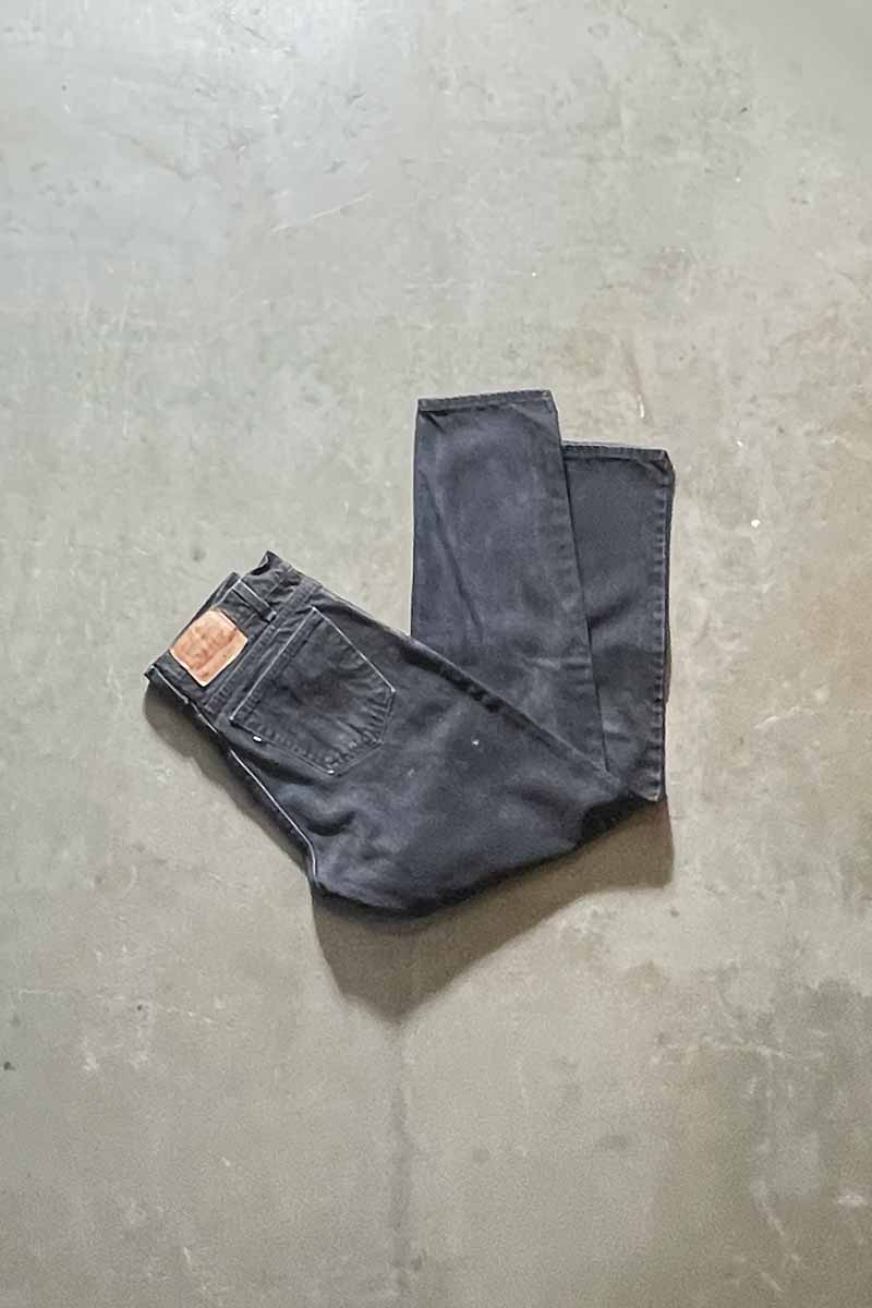 MADE IN USA 96'S 550 DENIM PANTS / SULFUR BLACK [SIZE: W34 x L32 USED]
