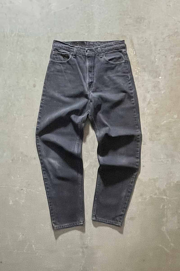 MADE IN USA 96'S 550 DENIM PANTS / SULFUR BLACK [SIZE: W34 x L32 USED]