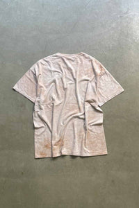 11'S S/S DOG PRINT TIE DYE ANIMAL T-SHIRT / BROWN [SIZE: XL USED]