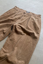 画像をギャラリービューアに読み込む, MADE IN USA 90&#39;S POLO CORDS 2 TUCK CORDUROY PANTS / BEIGE [SIZE: W34L30 USED]
