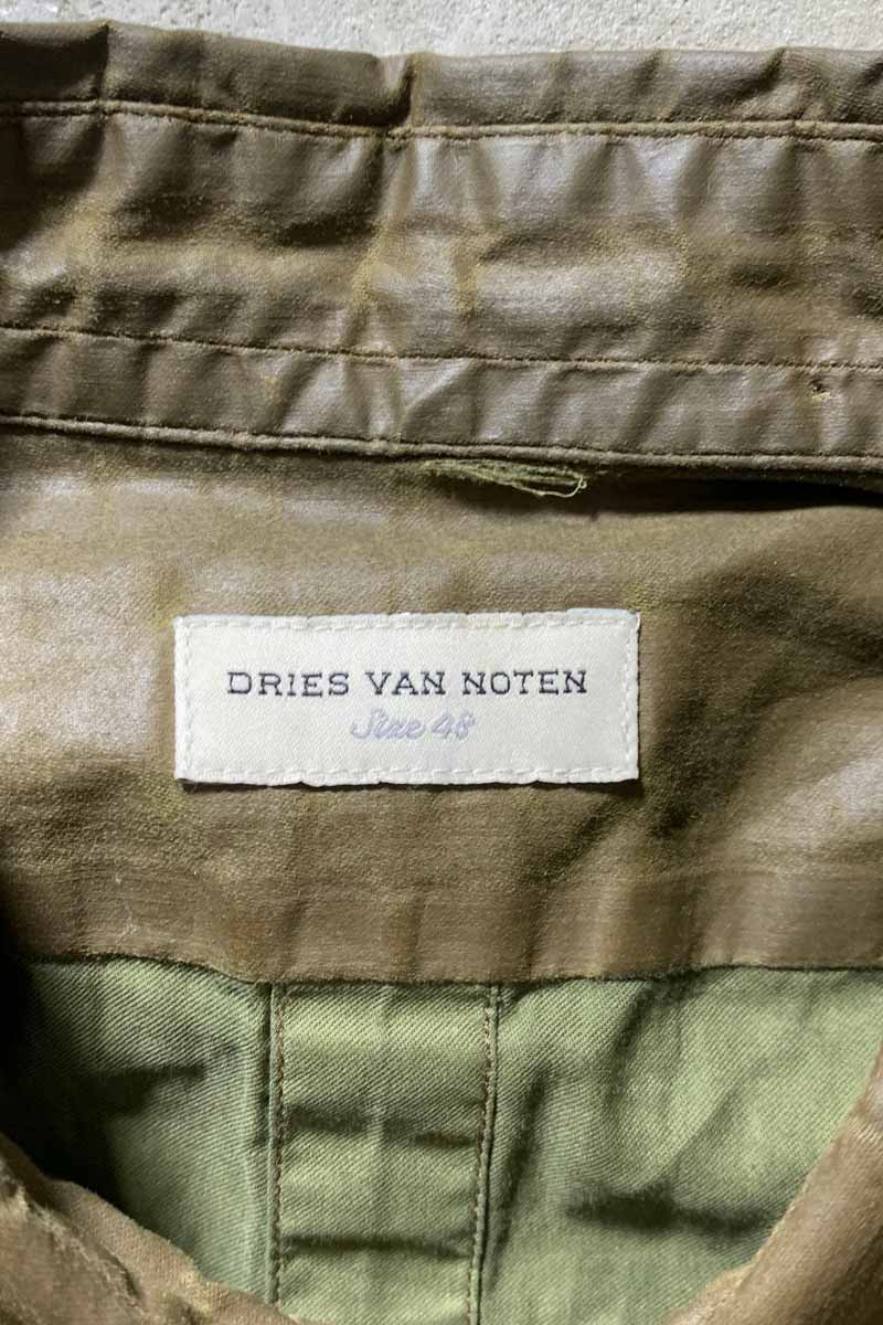 MADE IN ROMANIA 16AW L/S COTTON MILITARY DESIGN SHIRT / KHAKI [SIZE: M USED]