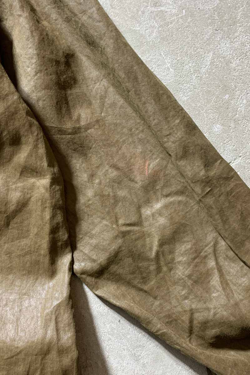 MADE IN ROMANIA 16AW L/S COTTON MILITARY DESIGN SHIRT / KHAKI [SIZE: M USED]
