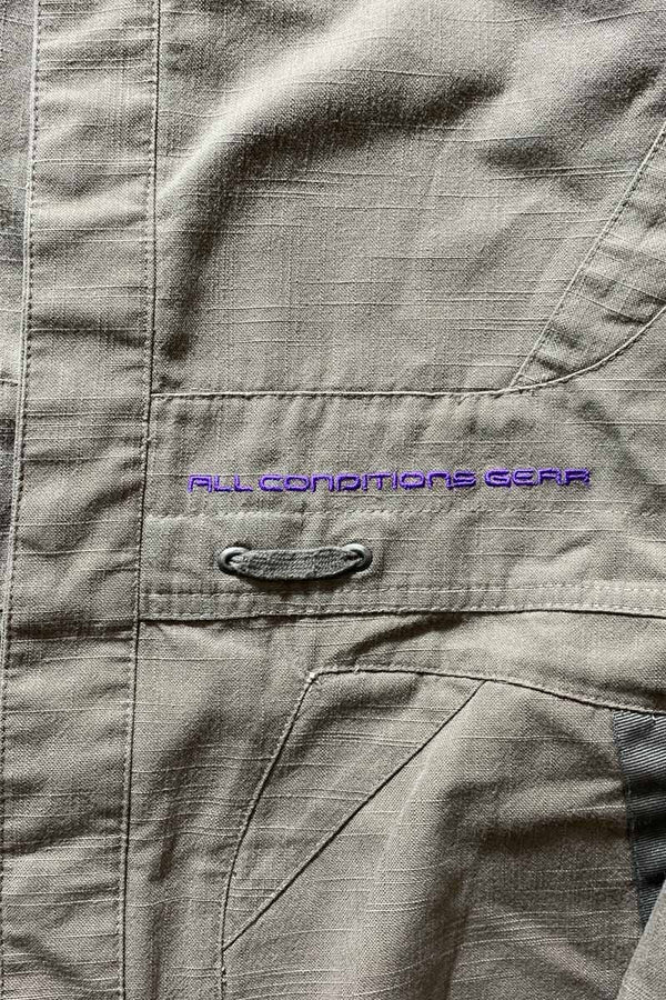 Y2K EARLY 00'S SNAP BUTTON JACKET / KHAKI [SIZE: S USED]