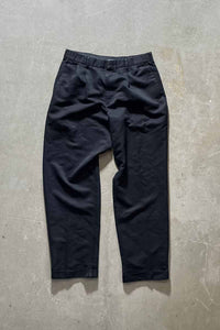 TUCK SLAKCS PANTS / NAVY [SIZE: W33 x L34 USED]