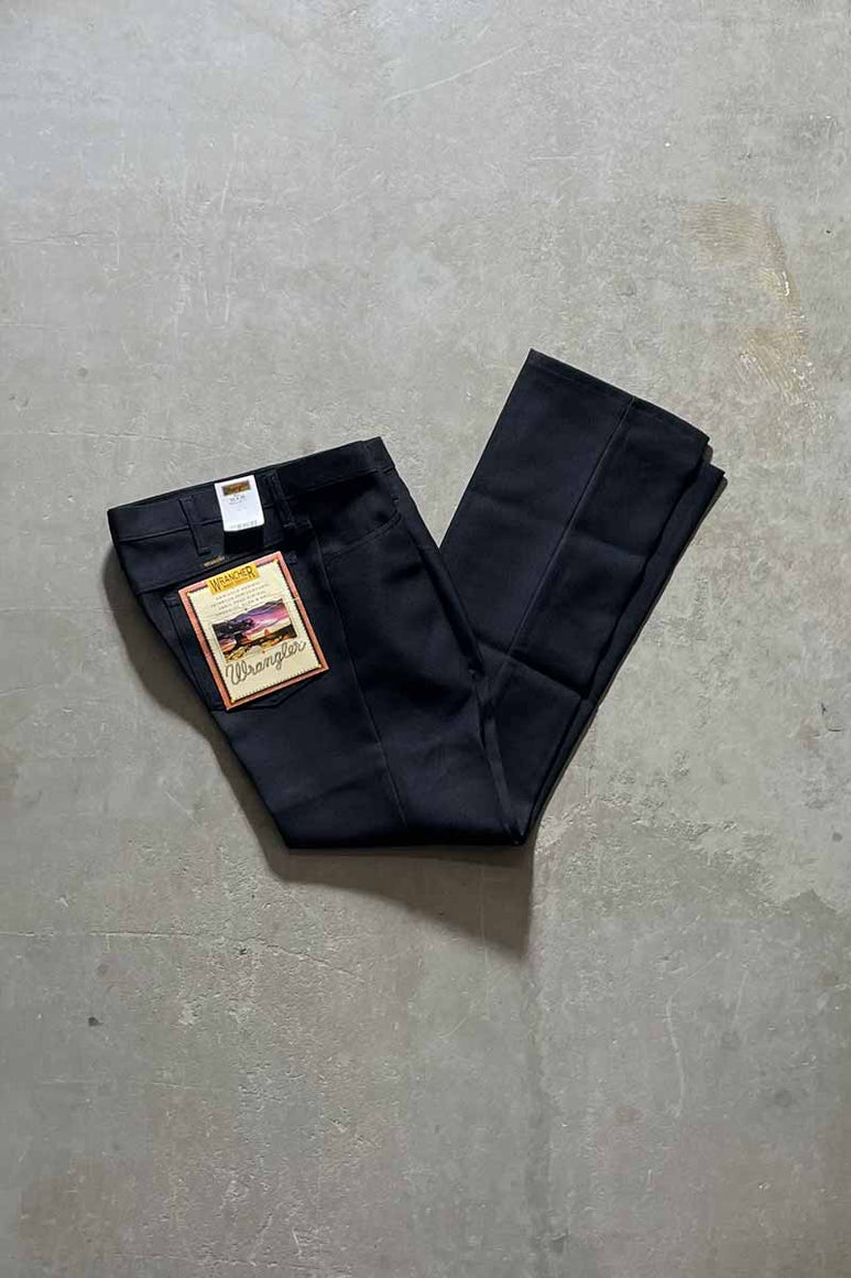 MADE IN MEXICO 90-00'S WRANCHER DRESS PANTS / BLACK [SIZE: W33 x L30 NOS/DEADSTOCK]
