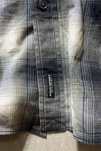 画像をギャラリービューアに読み込む, 90&#39;S L/S OMBRE CHECK SHIRT / GREEN / WHITE [SIZE: L USED]
