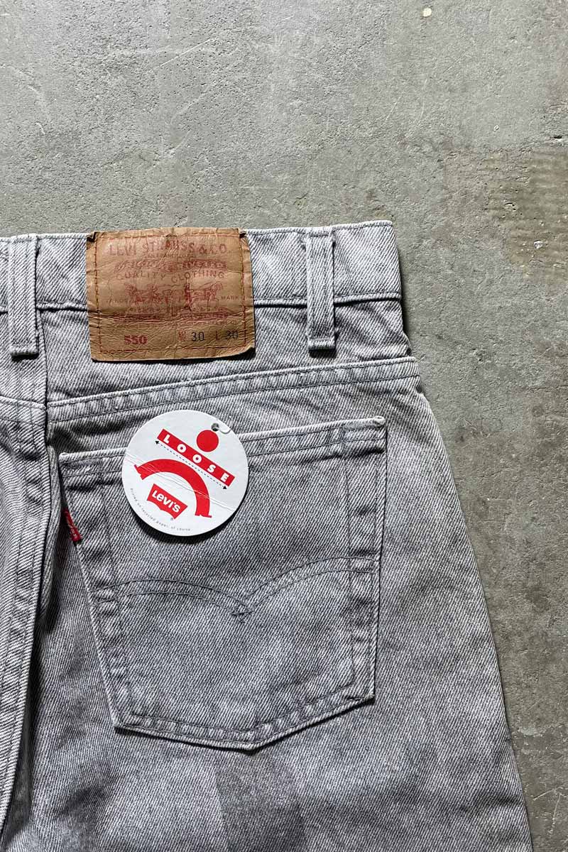MADE IN USA 93'S 550 DENIM PANTS / GRAY [SIZE: W30 x L30 DEADSTOCK/NOS]