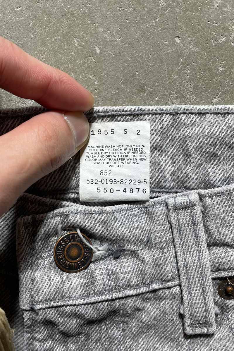 MADE IN USA 93'S 550 DENIM PANTS / GRAY [SIZE: W30 x L30 DEADSTOCK/NOS]
