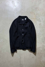 画像をギャラリービューアに読み込む, WOOL KNIT JACKET / BLACK [SIZE: M USED]
