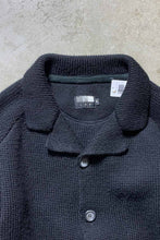 画像をギャラリービューアに読み込む, WOOL KNIT JACKET / BLACK [SIZE: M USED]
