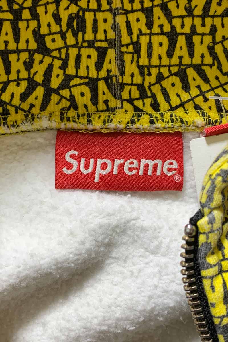 22FW IRAK ZIP UP SWEAT HOODIE / YELLOW [SIZE: S USED]