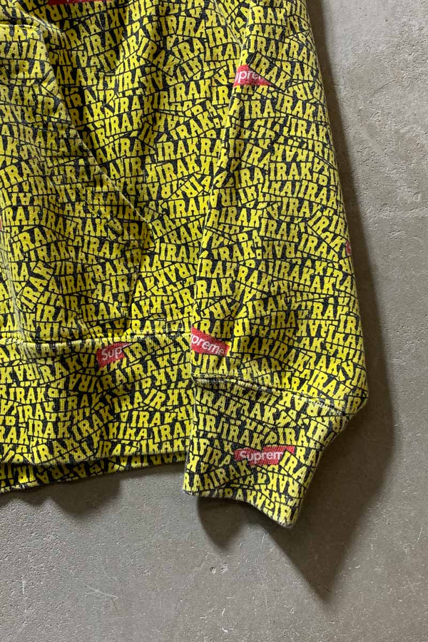 22FW IRAK ZIP UP SWEAT HOODIE / YELLOW [SIZE: S USED]