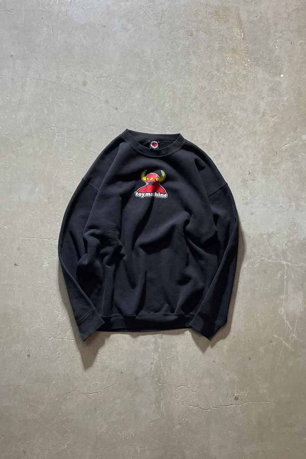 MADE IN MEXICO 90-00'S LOGO PRINT SWEATSHIRT / BLACK [SIZE: L USED]