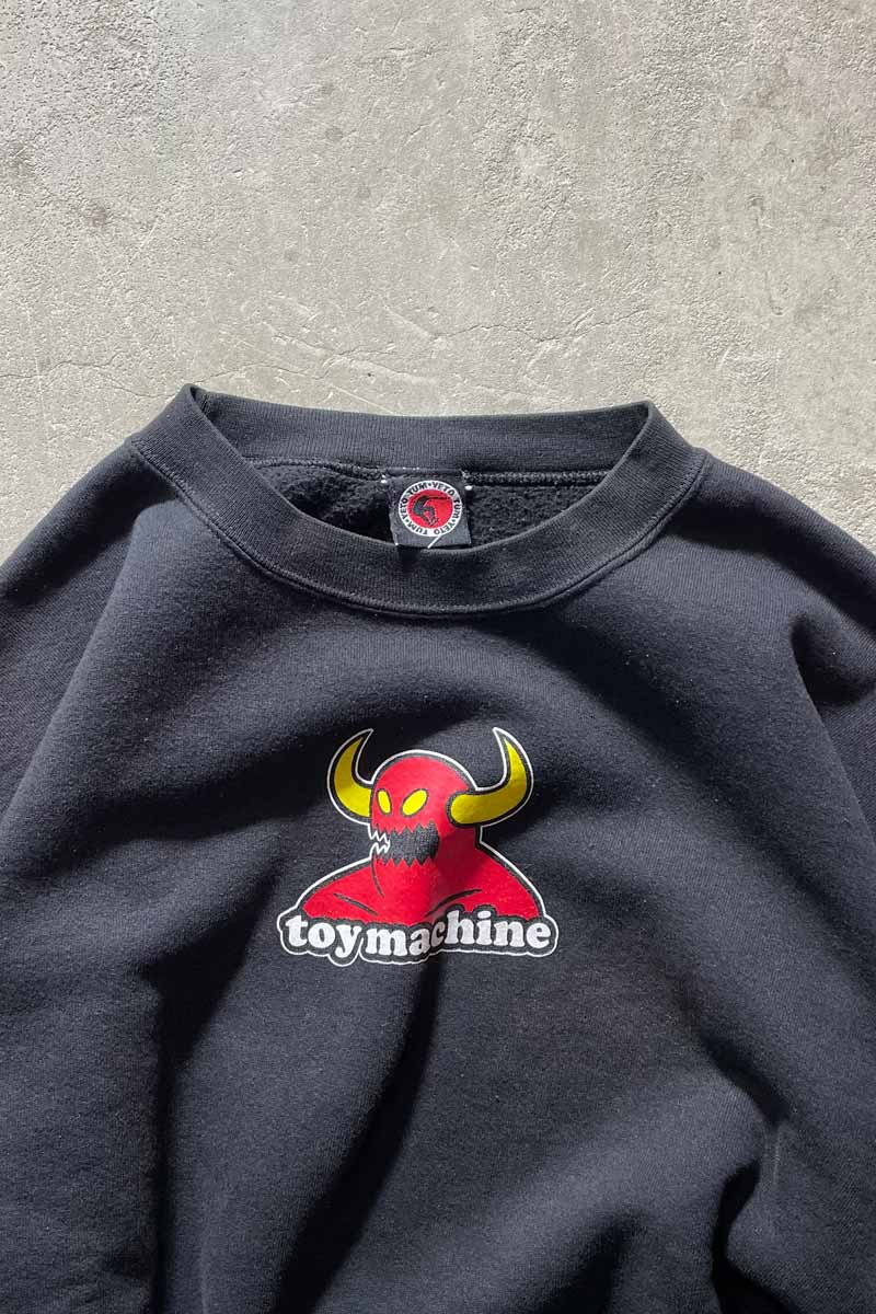 MADE IN MEXICO 90-00'S LOGO PRINT SWEATSHIRT / BLACK [SIZE: L USED]
